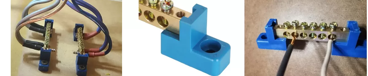 Earthing Brass Bar with Rounded Holders(pic4)