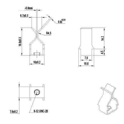Pure Copper Grounding Clip for Electrical Terminals(pic1)